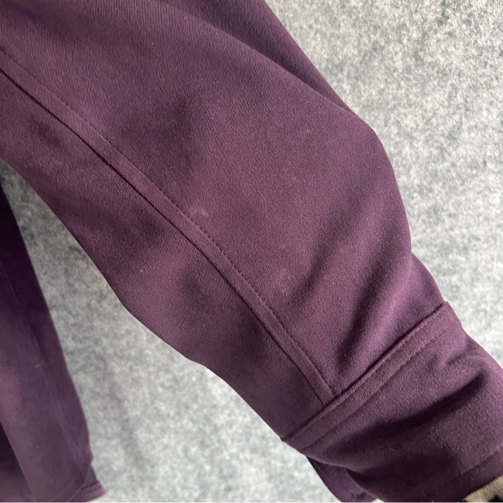 HARVE BENARD Vintage Purple Pantsuit Button Front Top Pleated Pants Size 8 FLAW - Picture 8 of 14